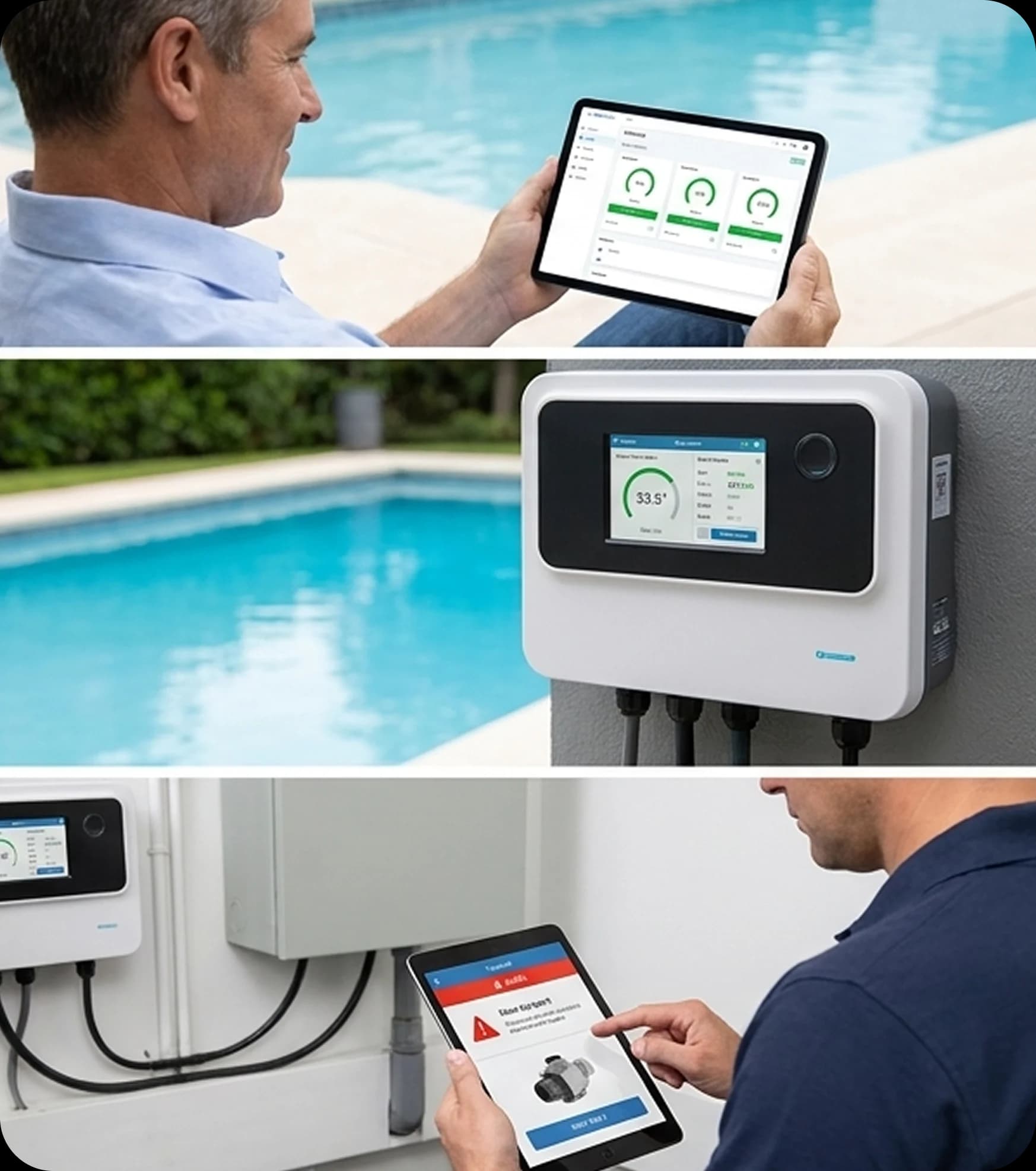 Installer platform screen showing device setup and configuration steps