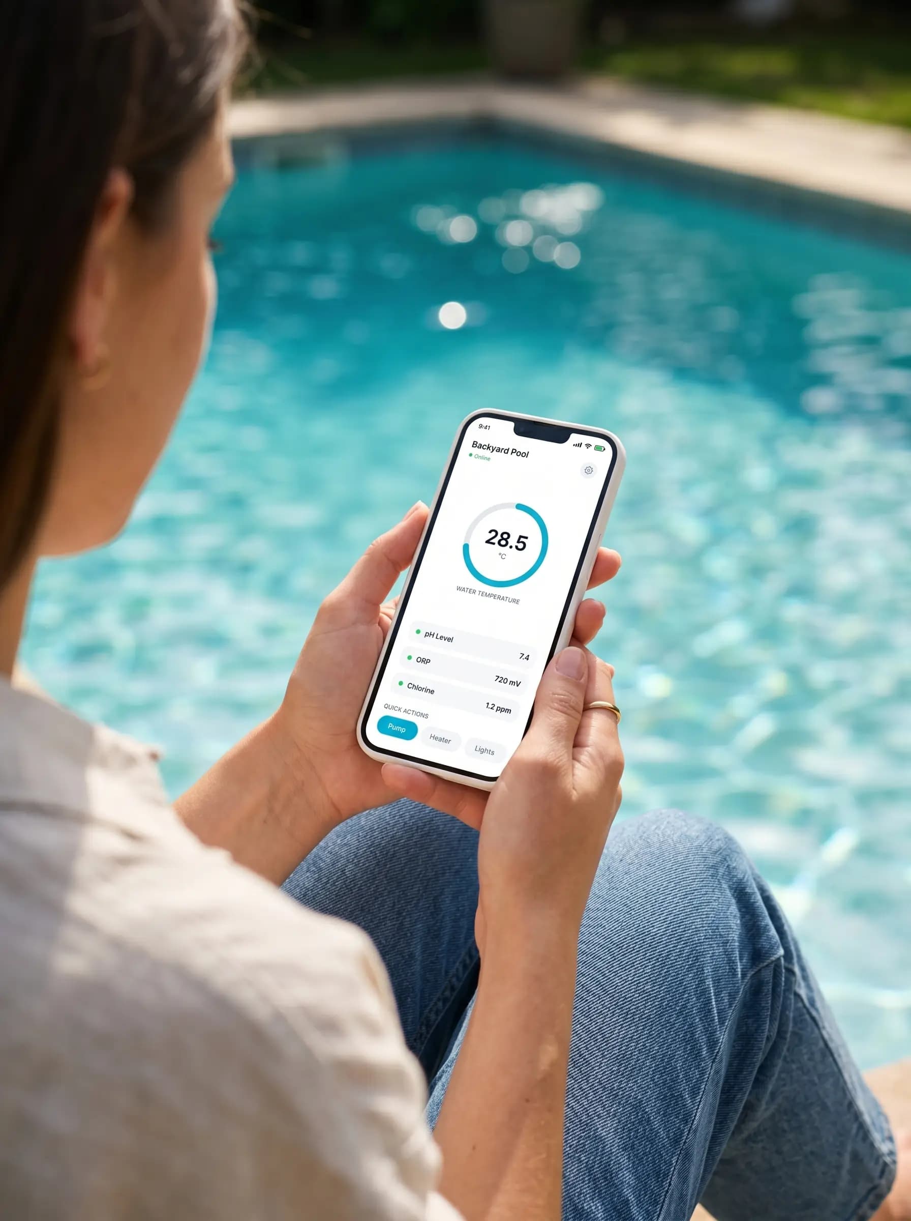 Branded smart pool product catalog for a distribution business