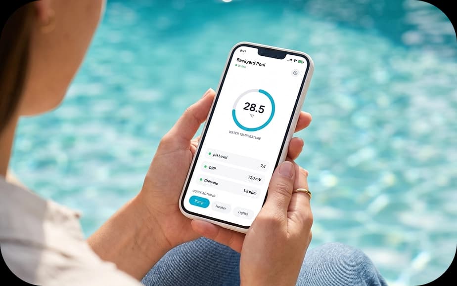 Smart pool automation in action